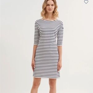 SAINT JAMES PROPRIANO dress striped nautical relaxed fit royal wht anti-UV Small